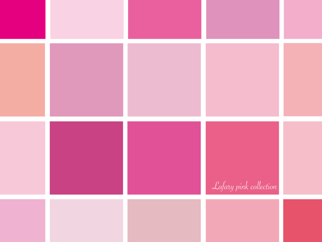 私のピンクはこんな色 乙女のためのピンク辞典 21種類 Lafary ラファリー ときめきを届けるかわいいの教科書